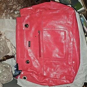 Miche Cassie Prima Shell Only - Bright Pink Leather Textured with Metal Accents